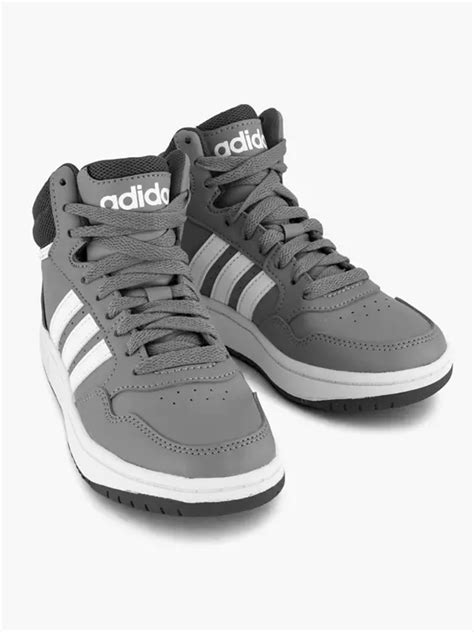 (adidas) Grijze hoge sneaker HOOPS MID 3.0 K van 